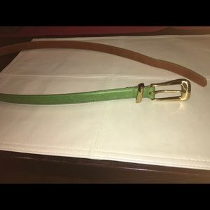 Leather and Brass Belt